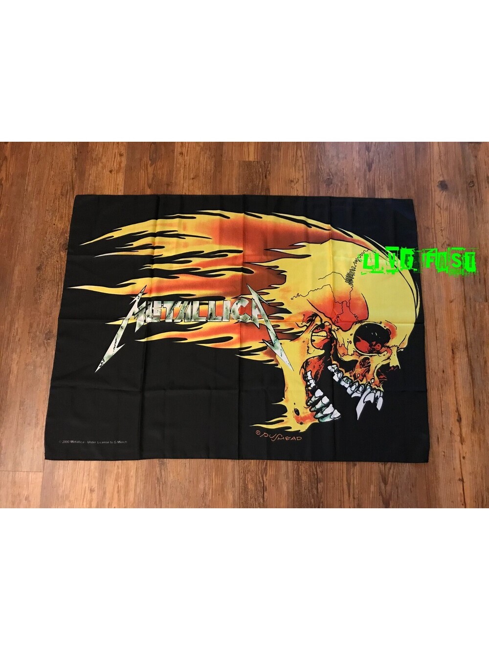 METALLICA - PUSHEAD SKULL FLAG vintage 1994